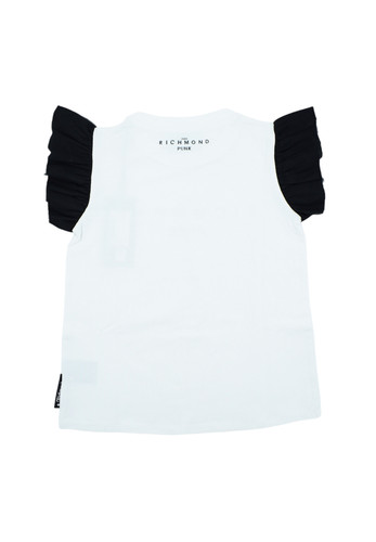 john richmond kids t shirt bianca voile maniche bambina b.jpg