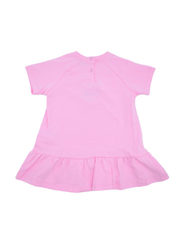 pinko up kids abito rosa cotone logo rondine bimba b.jpg