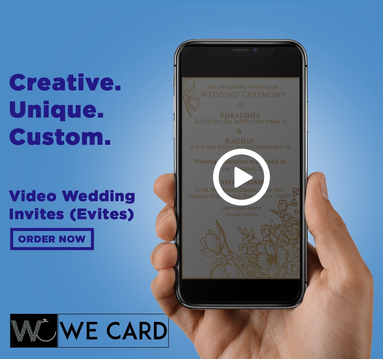 Animated Video Wedding Invitations