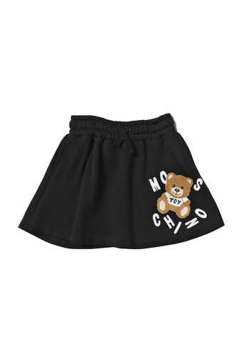 moschino kids gonna nera felpa logo bambina a.jpg