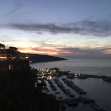 View from the terrace of our hotel in Sorrento
