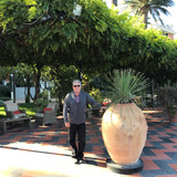Terrace of our hotel in Sorrento -- Grand Hotel Royal