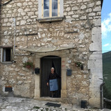 Rosa at her front door 10.9