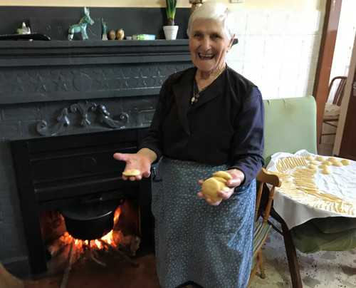 Rosa preparing to boil homemade ravioli and pasta.jpg