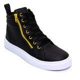 tenis sneaker poseidon metalizado preto 1
