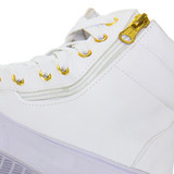 tenis sneaker poseidon metalizado branco 6
