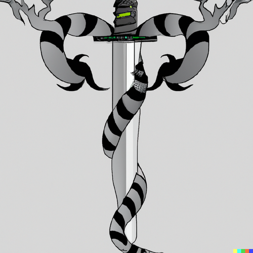 DALLúE 2022 12 30 15.11.31 a sword with snake tattoo in Black and grey style.png