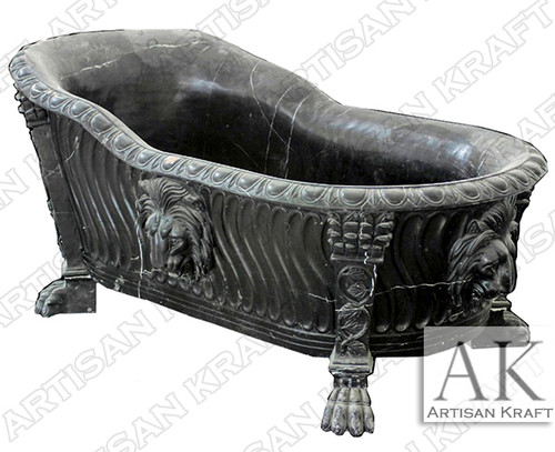 Forest Black Lion Clawfoot Tub Marble - Artisan Kraft.jpg