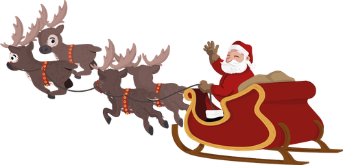 santa sleigh PNG73.png