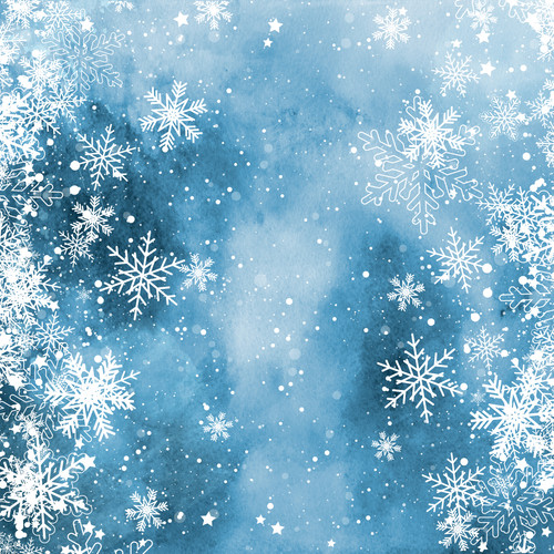 Christmas snowflakes on a watercolour texture background.jpg