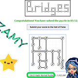 10x10 Hashi Normal Puzzle