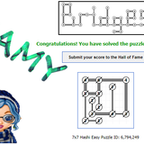 7x7 Hashi Easy Puzzle