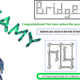 7x7 Hashi Hard Puzzle