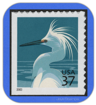 2004  SNOWY EGRET  with USPS Microprinting  MINT Single Booklet Stamp  # 3830D