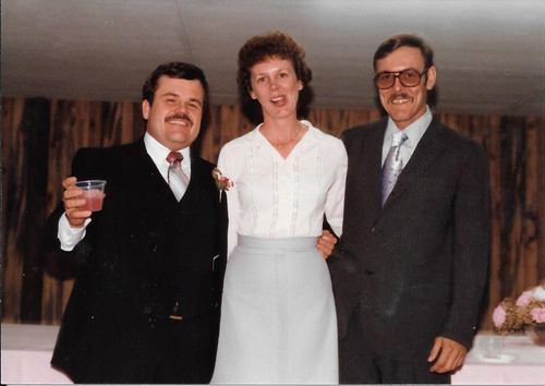 14 Bill Bowers Jr Cherry Wadsworth Henry Bowers at Bill Deloris Wedding Feb 1983 (2)