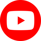 YouTube social red circle
