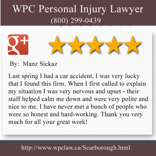 WPC Personal Injury Lawyer
3464 Kingston Rd #202B
Scarborough, ON, M1M 1R5
(800) 299-0439

https://wpclaw.ca/Scarborough.html