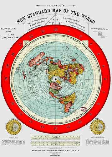 1a Restored Gleasons New Standard Nautical Map copy 1892 clock version