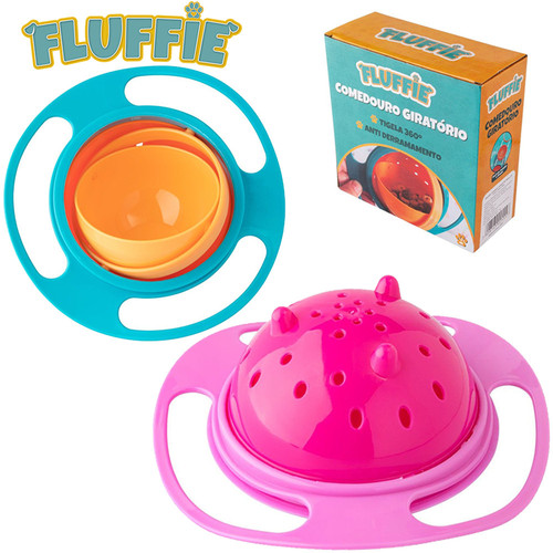 COMEDOURO GIRATORIO DE PLASTICO PARA CACHORRO TIGELA 360º ANTI DERRAMAMENTO FLUFFIE 17X7,5CM.jpg