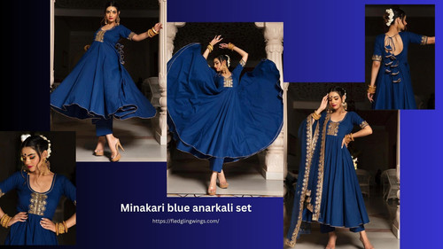 Minakari blue anarkali set.jpg