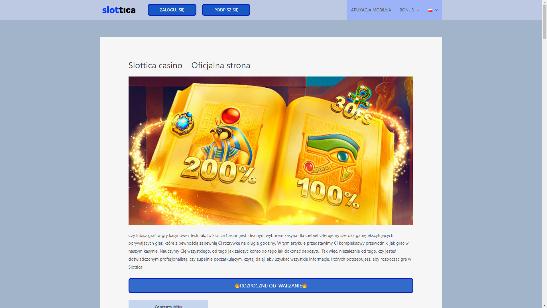 Plusy i minusy Slottica Casino Poland