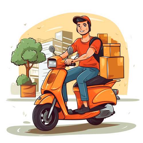 happymiracavala Homem dos desenhos animados andando de scooter d6bb791a 0183 489b 8e92 d93bb9e40863.png
