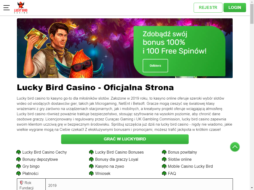  Luckybird Casino Poland FAQ