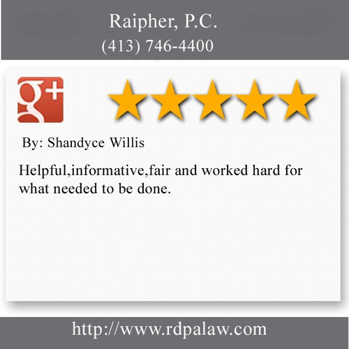 Raipher, P.C.
265 State St
Springfield, MA 01103
(413) 746-4400

http://raipher.com/personal-injury/accident-lawyer/car-accident-lawyer/