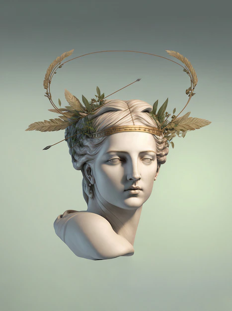 marbled greek goddess with gold headdress 52683 102859.webp