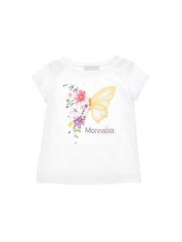 monnalisa kids t shirt stampa farfalle bambina 11A615 a.1