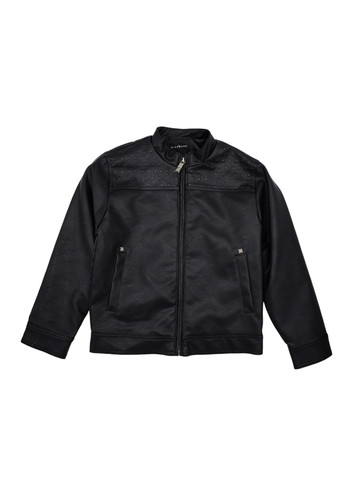 john richmond kids giacca nera ecopelle bambino a.1