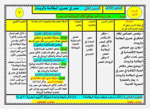 تحضير دروس الدراسات الاجتماعية خامسة ابتدائي الترم الثاني كامل اعداد مستر محمد جبر 10.webp