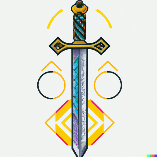 DALLúE 2022 12 30 15.14.40 a sword with snake tattoo in Geometric style.png