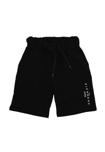 john richmond kids bermuda felpa logo iconico nero bambino a.jpg