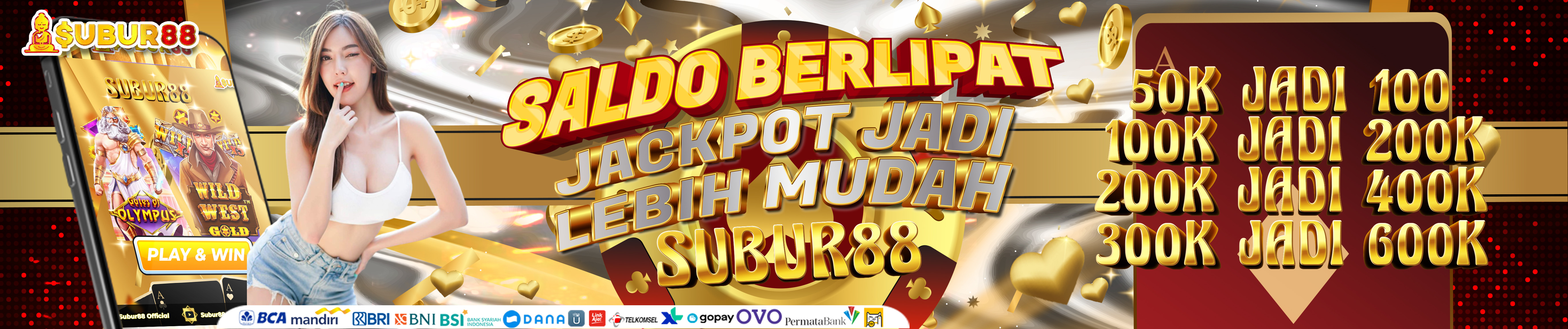 EVENT SALDO BERLIPAT TANPA BASA-BASI SUBUR88