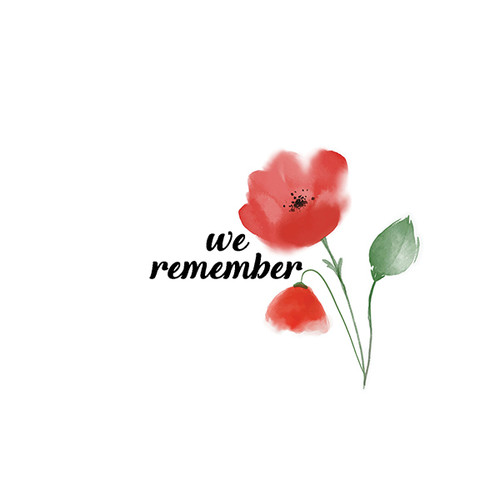 buttons web 0027 Remembrance Day We Remember 2 White