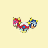 buttons web 0036 Pizza Cat trio