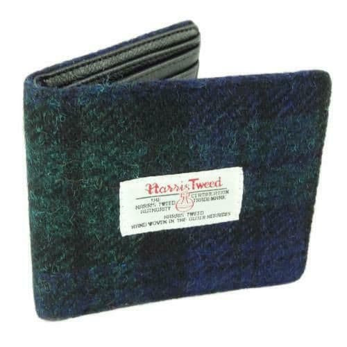 harris tweed mull gents wallet in black watch lb2007 col60 4988 p.jpg