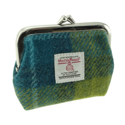 harris tweed eigg small clasp purse in sea blue green check lb2035 col114 8430 p.png