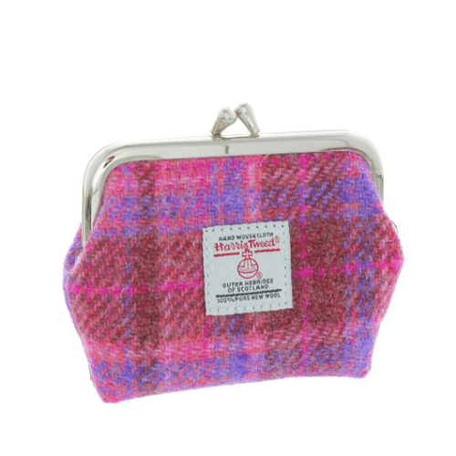 harris tweed eigg small clasp purse in pink check lb2035 col103 8428 p.png