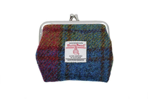 ladies harris tweed clasp coin purse eigg in multi colour tartan lb2035 col46 4994 p.jpg