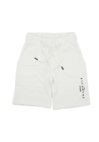 john richmond kids bermuda felpa logo iconico bianca bambino a.jpg
