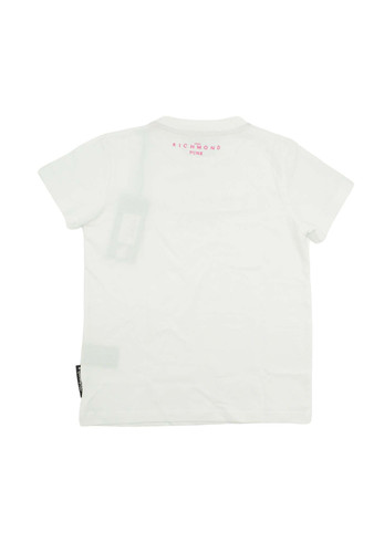 john richmond kids t shirt logo glitter bianca bambino 2.jpg