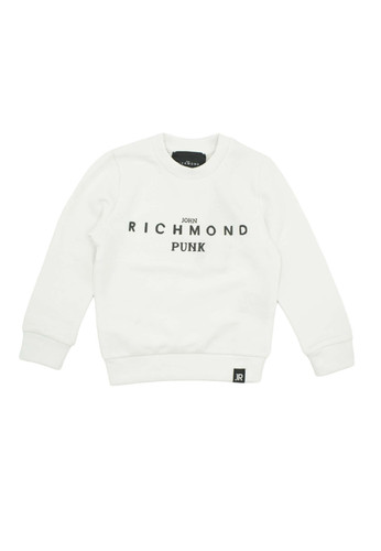 john richmond kids felpa bianca logo bambino a.jpg