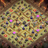 coc th11 war base design map link download