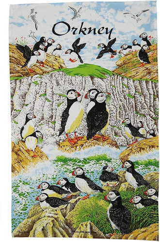 100 cotton tea towel orkney puffins tt0930 6086 p.jpg
