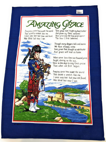 amazing grace scottish piper blue limited edition tea towel 6987 p.jpg