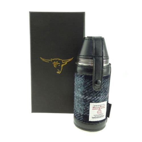 authentic harris tweed 8oz hunting flask grey black tartan 8297 p.jpg