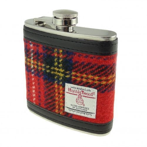 authentic harris tweed 6oz hip flask royal stewart tartan 5366 1 p.jpg