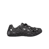 DIOR WARP SANDAL IN BLACK RUBBER MOTIF WARPED CANNAGE COSMO, BLACK AND ANTHRACITE RUBBER SOLE